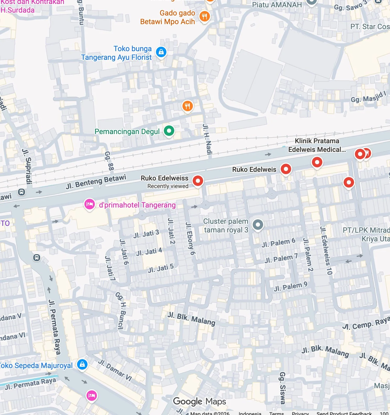 Office Location Map - Tangerang
